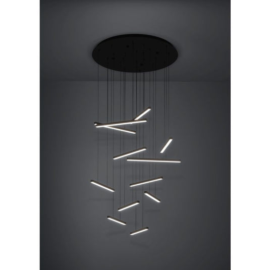 Candeeiro de teto pendente LED com doze hastes LINDOZA EGLO