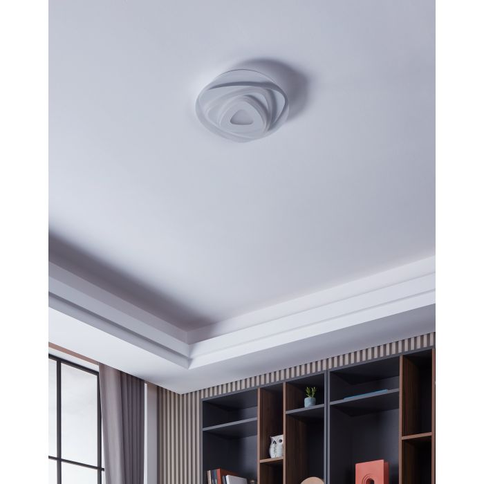 Load image into Gallery viewer, Candeeiro de teto LED branco com design orgânico PALAGIANO EGLO
