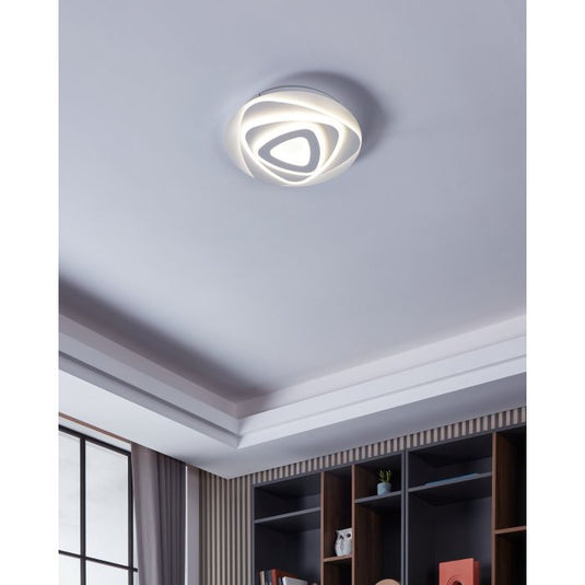 Candeeiro de teto LED com superfície redonda branca PALAGIANO EGLO