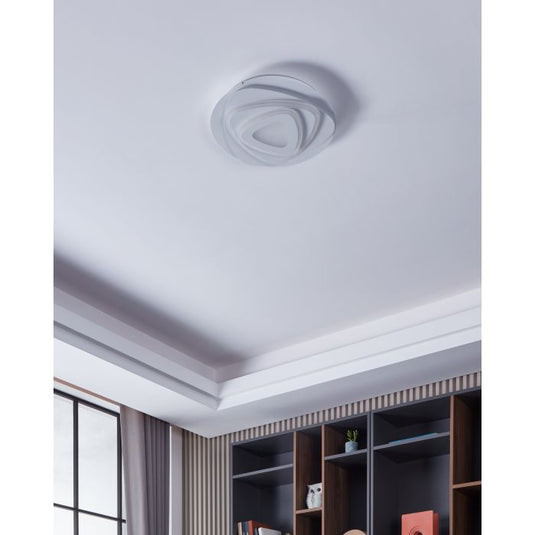 Candeeiro de teto LED com superfície redonda branca PALAGIANO EGLO