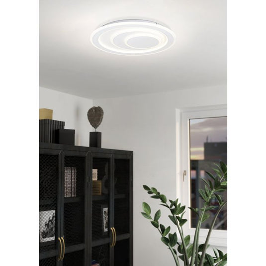Candeeiro de teto LED redondo branco PALAGIANO EGLO