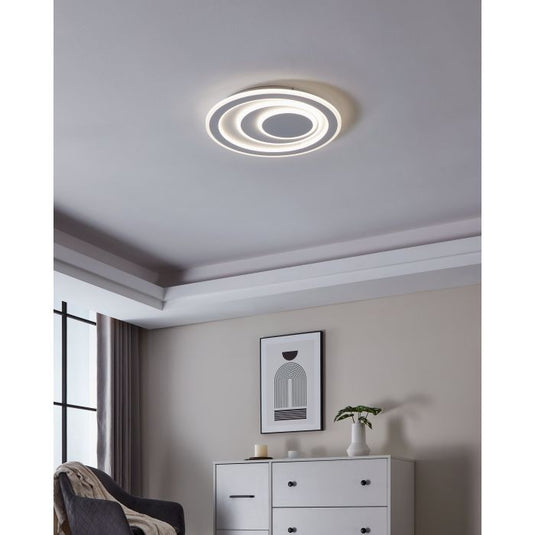 Candeeiro de teto LED redondo branco PALAGIANO EGLO