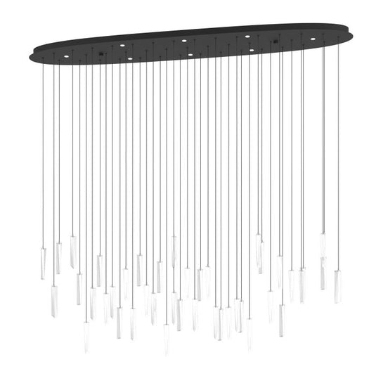 Candeeiro de teto LED com vidros lapidados e efeito cristal SARDENARA EGLO