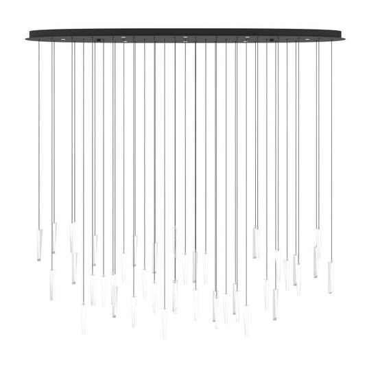 Candeeiro de teto LED com vidros lapidados e efeito cristal SARDENARA EGLO