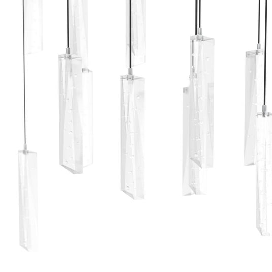 Candeeiro de teto LED com vidros lapidados e efeito cristal SARDENARA EGLO