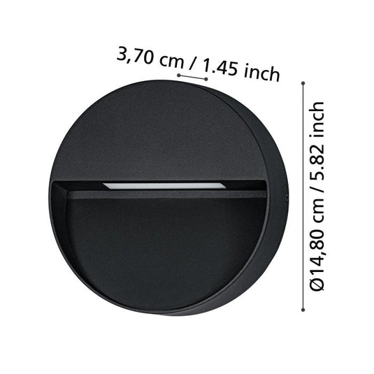 Aplique de Parede Exterior LED com Luz Ajustável MARUGGIO EGLO