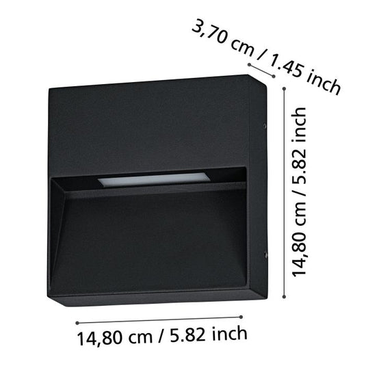 Aplique de Parede Exterior LED com Luz Ajustável MARUGGIO EGLO