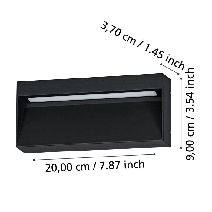 Carregue imagem no visualizador da galeriaAplique de Parede para Exterior LED Ajustável MARUGGIO EGLO
