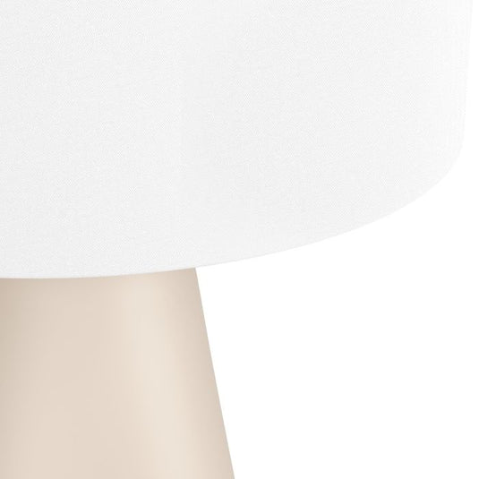 Candeeiro de Mesa em Cerâmica e Tecido Branco TOLLERIC EGLO
