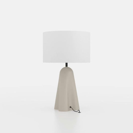 Candeeiro de Mesa em Cerâmica e Tecido Branco TOLLERIC EGLO