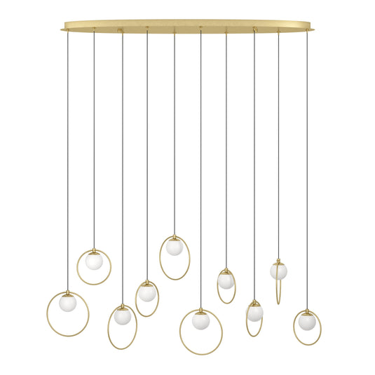 Candeeiro de teto dourado Portocolom - Eglo