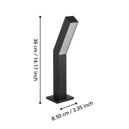 Base Exterior Preta com Duas Fontes de Luz UGENTO EGLO