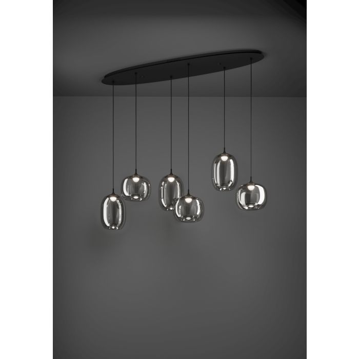 Chargez l'image dans la visionneuse de la galerie, Candeeiro de teto com LED regulável e controlo remoto LARVA EGLO
