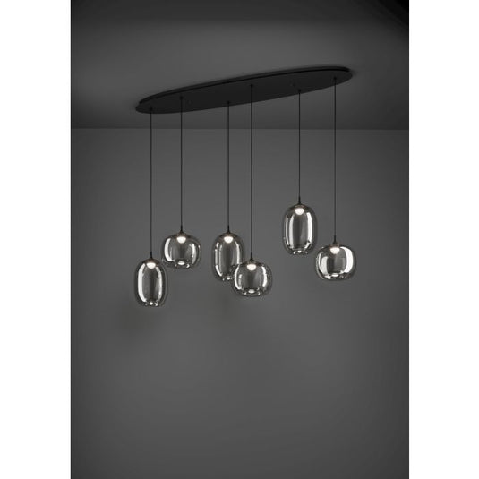 Candeeiro de teto com LED regulável e controlo remoto LARVA EGLO