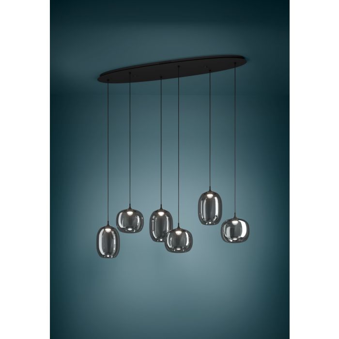 Chargez l'image dans la visionneuse de la galerie, Candeeiro de teto com LED regulável e controlo remoto LARVA EGLO
