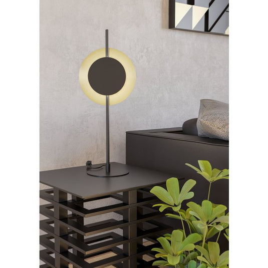Candeeiro de Mesa Preto e Latão Escovado TOCINA EGLO