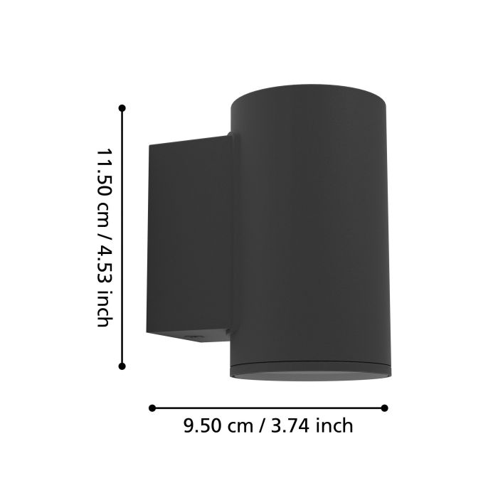 Load image into Gallery viewer, Aplique de Parede Exterior Preto IZZALINI EGLO
