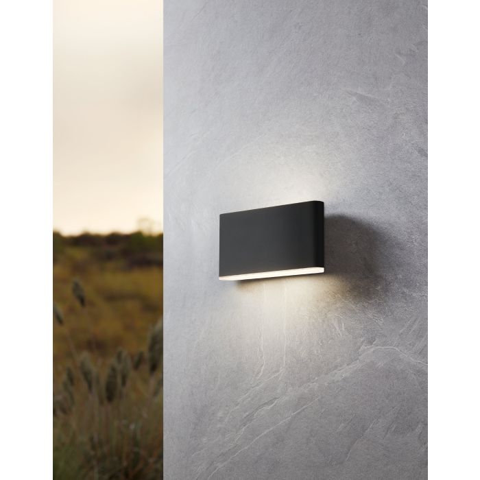 Carregue imagem no visualizador da galeriaAplique de Parede Exterior Antracite com LED e CCT GRUTTI EGLO
