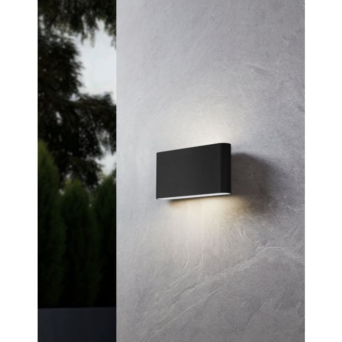 Carregue imagem no visualizador da galeriaAplique de Parede Exterior Antracite com LED e CCT GRUTTI EGLO
