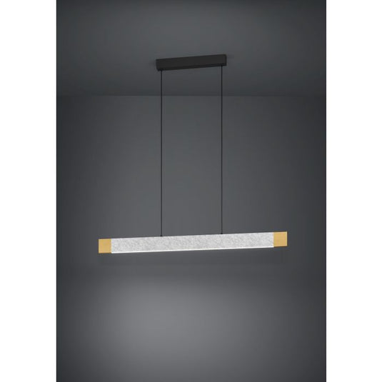 Candeeiro de teto VALLELADO com design moderno e madeira natural