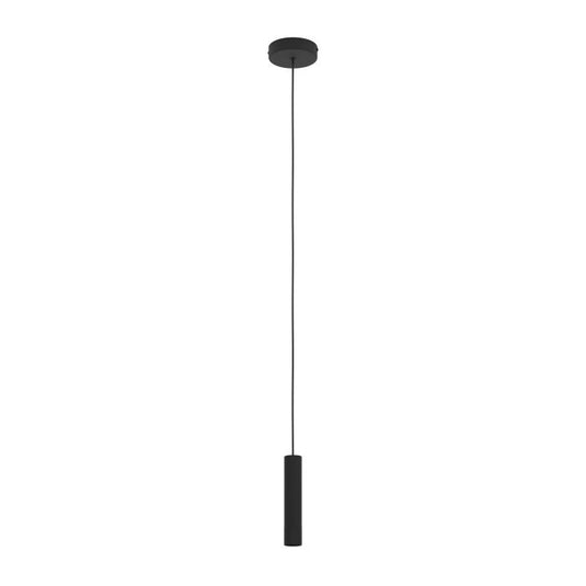 ALMUDAINA Candeeiro de Teto Suspenso LED em Aço Preto 110cm