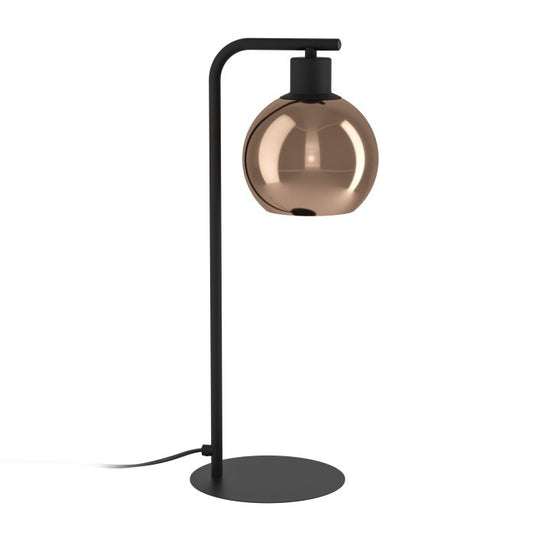 Candeeiro de Mesa com Base em Metal Preto e Esfera de Vidro CORDOBA EGLO