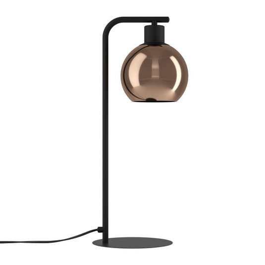 Candeeiro de Mesa com Base em Metal Preto e Esfera de Vidro CORDOBA EGLO