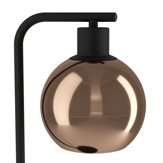 Candeeiro de Mesa com Base em Metal Preto e Esfera de Vidro CORDOBA EGLO