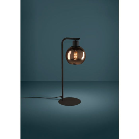 Candeeiro de Mesa com Base em Metal Preto e Esfera de Vidro CORDOBA EGLO