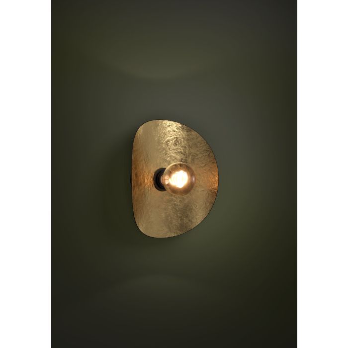 Load image into Gallery viewer, Aplique de Parede com Abajur Metálico Preto e Interior Dourado SACEDA EGLO
