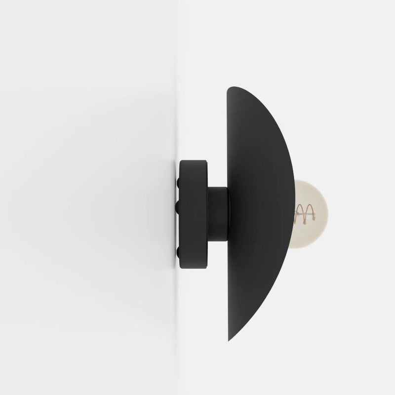 Load image into Gallery viewer, Aplique de Parede com Abajur Metálico Preto e Interior Dourado SACEDA EGLO

