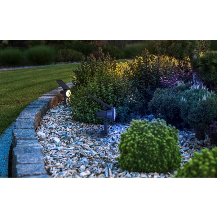 Load image into Gallery viewer, Candeeiro solar espeto RGBW para jardim SAMBUCO EGLO
