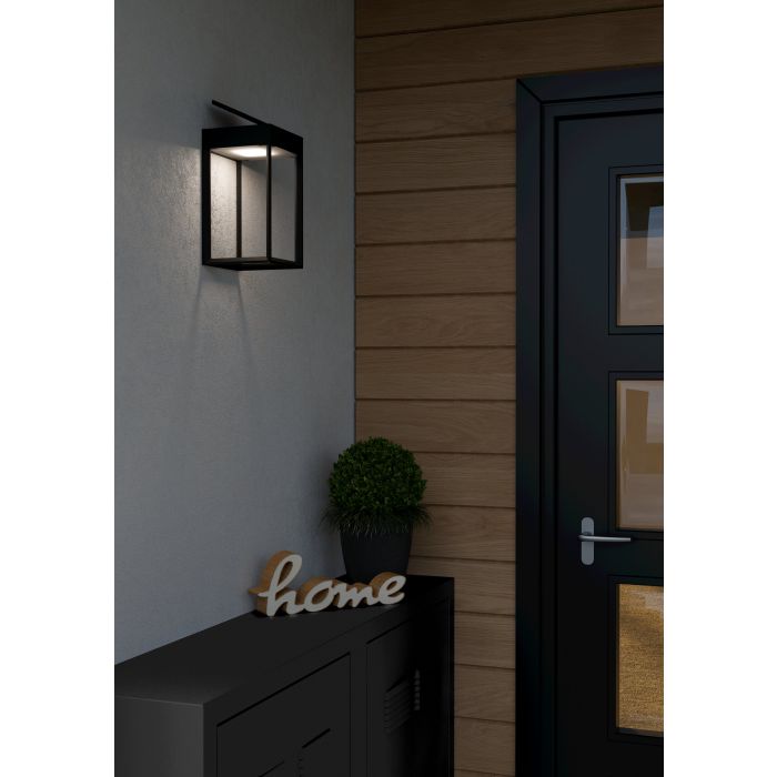 Load image into Gallery viewer, Candeeiro solar de parede preto e branco SUZZARA EGLO
