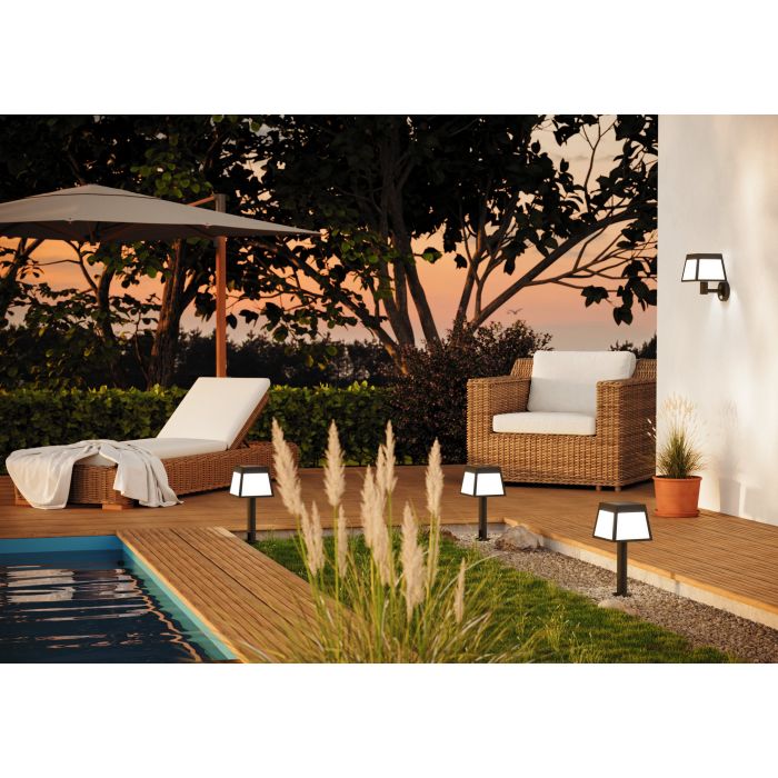 Load image into Gallery viewer, Candeeiro solar de parede com sensor de movimento ALTILIA EGLO

