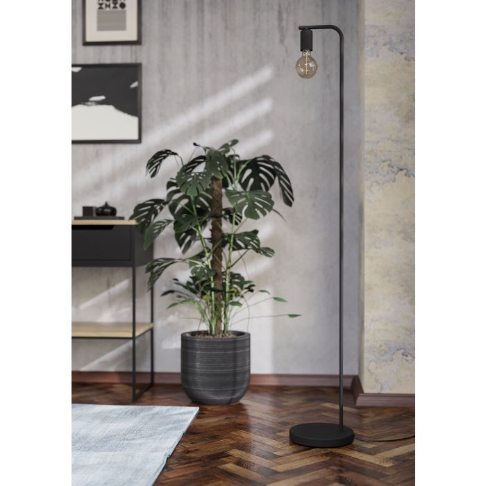 Load image into Gallery viewer, Candeeiro de Pé CRANLEY 1 Preto EGLO – Design Moderno e Elegante
