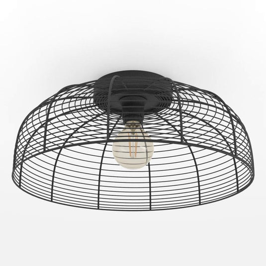 Candeeiro de teto preto moderno RINROE EGLO