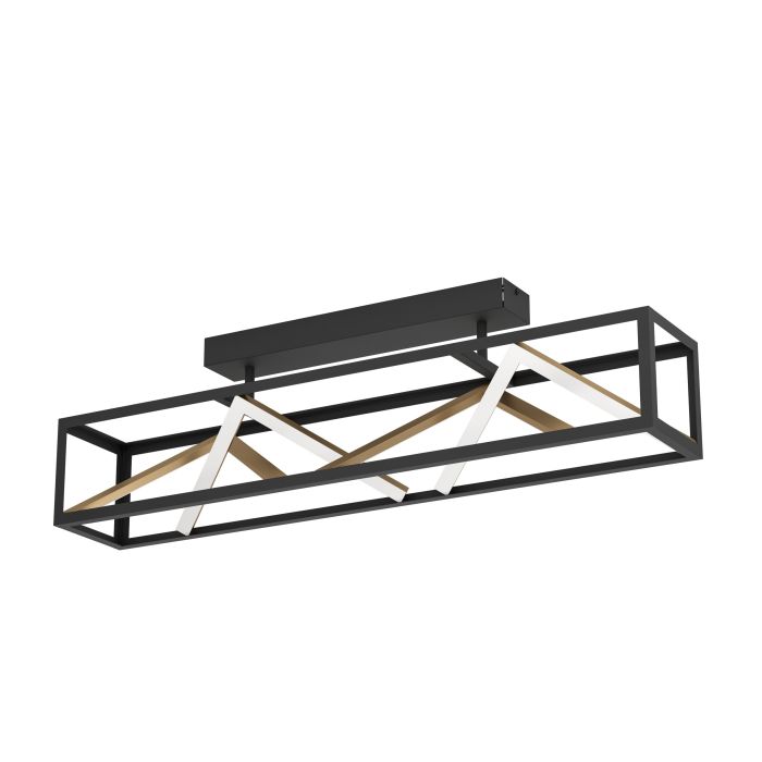 Carregue imagem no visualizador da galeriaCandeeiro de teto elegante com perfis finos em latão PENELA EGLO
