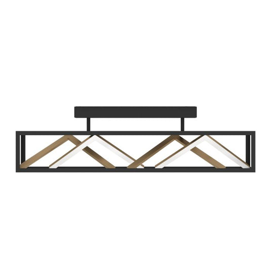Candeeiro de teto elegante com perfis finos em latão PENELA EGLO