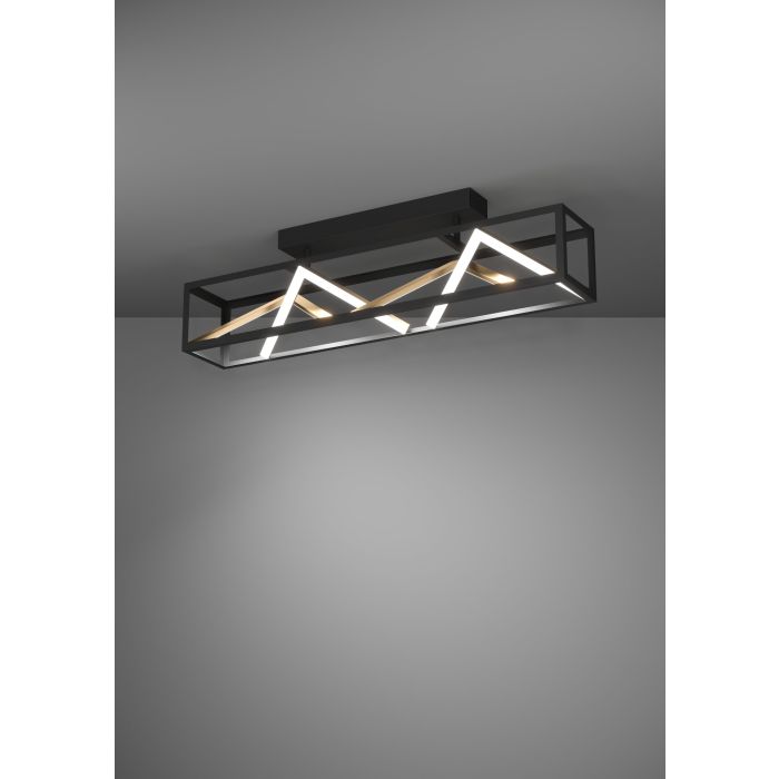 Carregue imagem no visualizador da galeriaCandeeiro de teto elegante com perfis finos em latão PENELA EGLO
