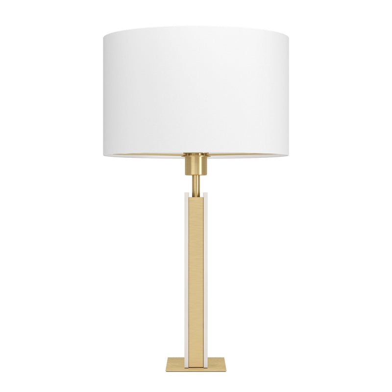 Load image into Gallery viewer, Candeeiro de mesa em pedra, branco e dourado, Belesar - Eglo
