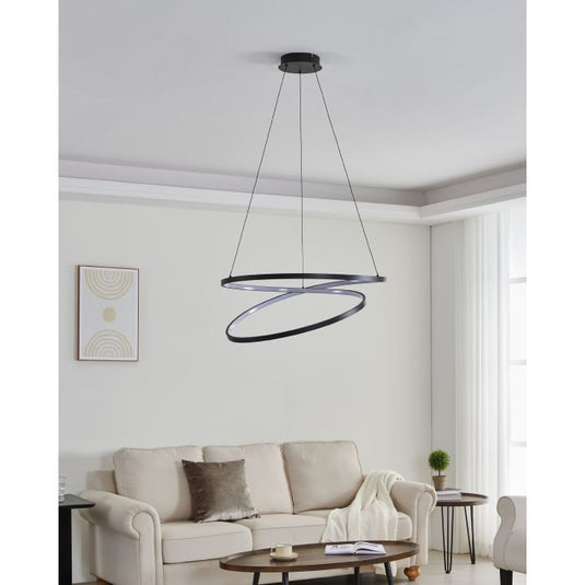 Candeeiro de teto LED preto RUOTALE EGLO