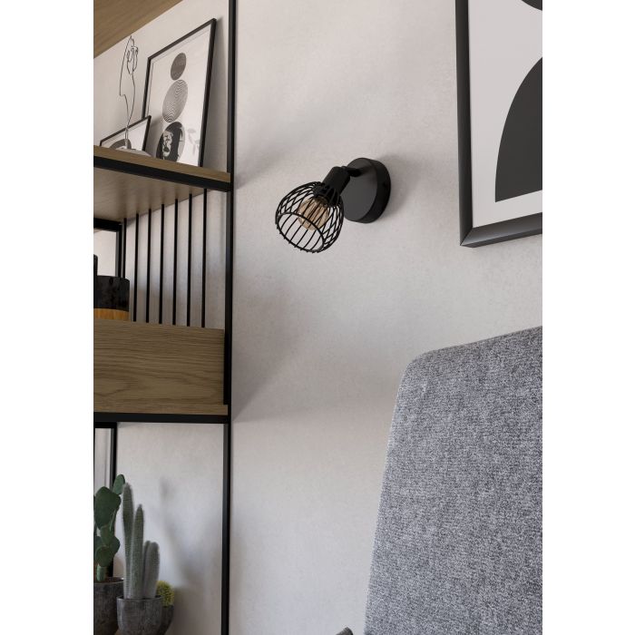 Load image into Gallery viewer, Foco Luminária de Parede e Teto Preto SONNINO EGLO
