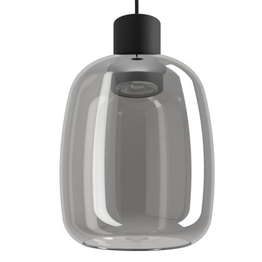 Candeeiro de teto LED com vidro preto translúcido MOLOCHIO-Z EGLO