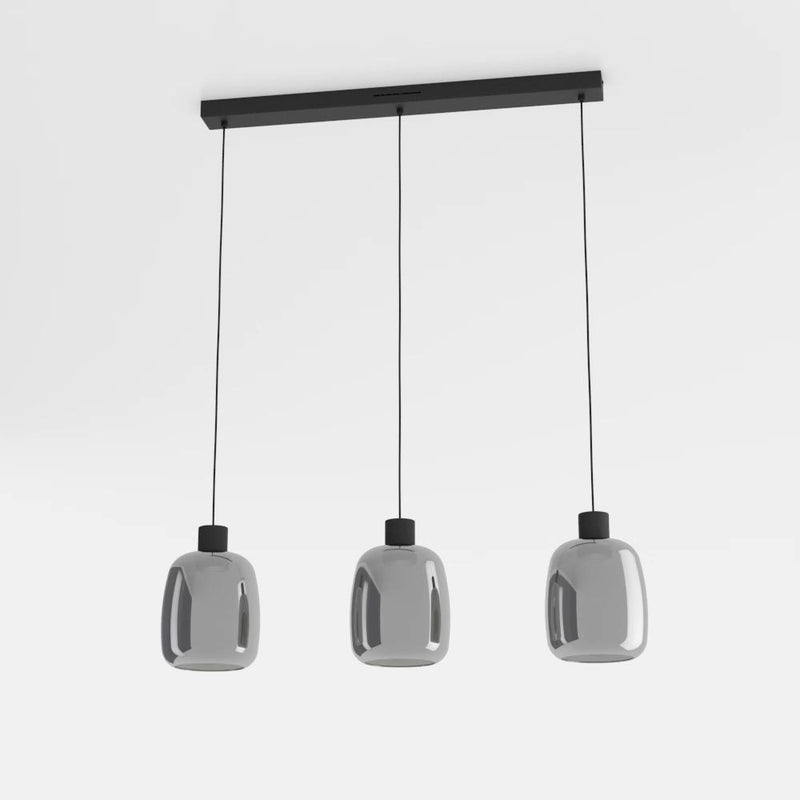 Chargez l'image dans la visionneuse de la galerie, Candeeiro de teto LED com vidro preto translúcido MOLOCHIO-Z EGLO
