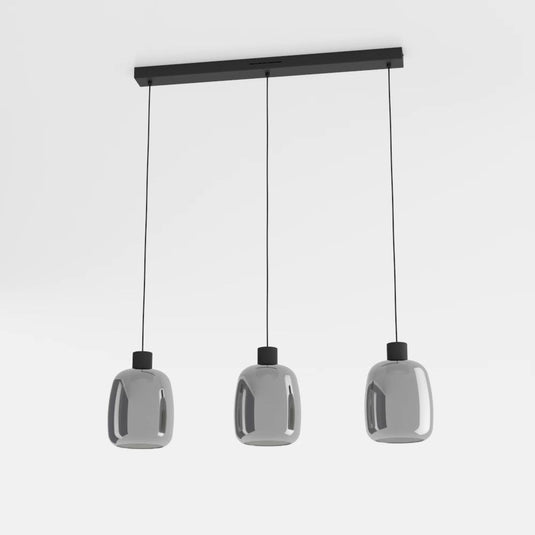 Candeeiro de teto LED com vidro preto translúcido MOLOCHIO-Z EGLO