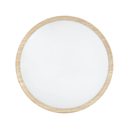 Candeeiro de teto em imitação de madeira e branco MUSURITA EGLO