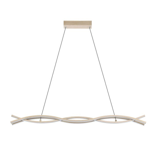 Candeeiro de teto LED com aspeto madeira LASANA 4 EGLO