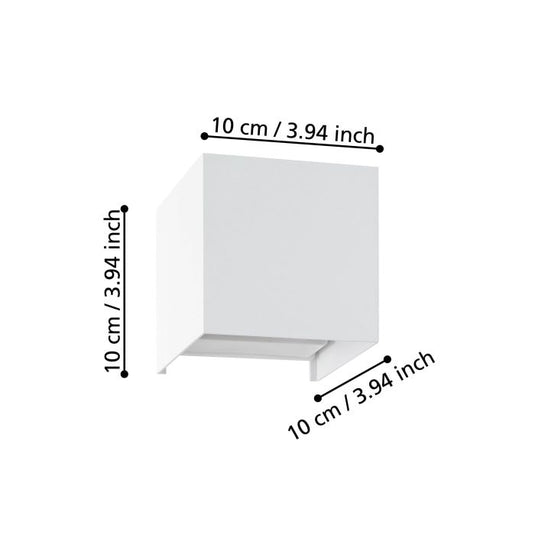 Aplique de Parede Branco com LED Integrado VALMONTONE EGLO