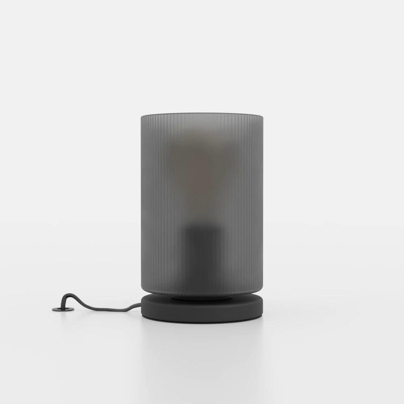Chargez l'image dans la visionneuse de la galerie, Candeeiro de Mesa com Vidro Cinzento e Base Preta COLOMERA EGLO
