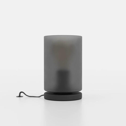 Candeeiro de Mesa com Vidro Cinzento e Base Preta COLOMERA EGLO